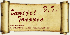 Danijel Torović vizit kartica
